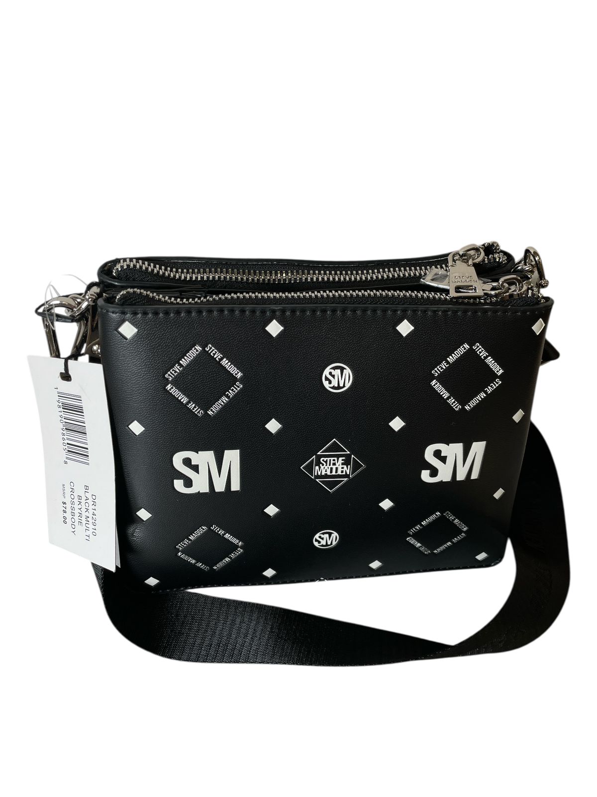 Bolsa Steve Madden Negra con Mini Estuche | Crossbody