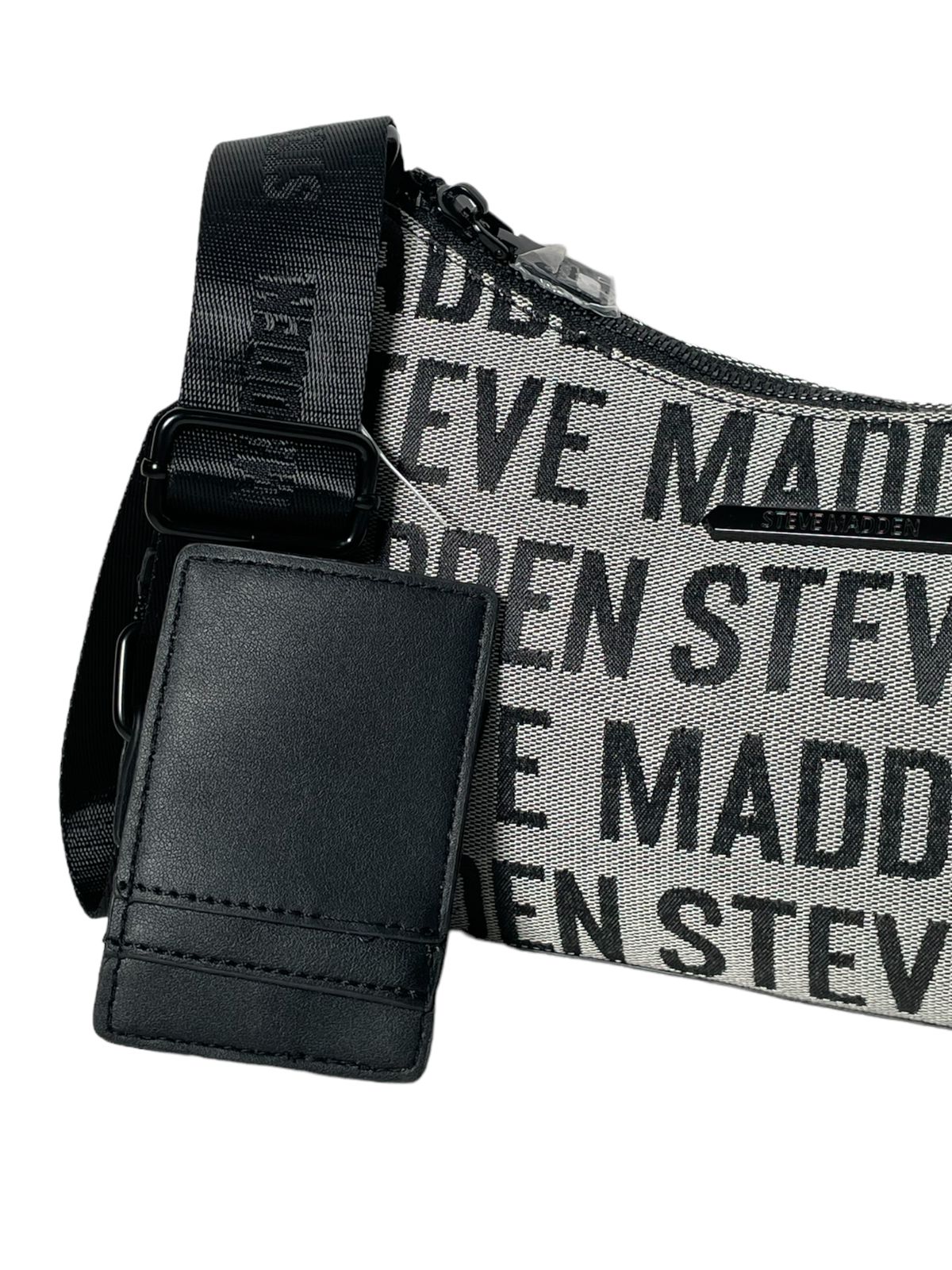 Bolsa Steve Madden Negra con Tarjetero