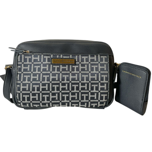 Bolso Tommy Hilfiger Black Monogram + Monedero | Crossbody