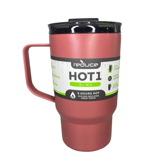 Termos Reduce 18 oz (532 ml) | Color Coral y Gris Claro