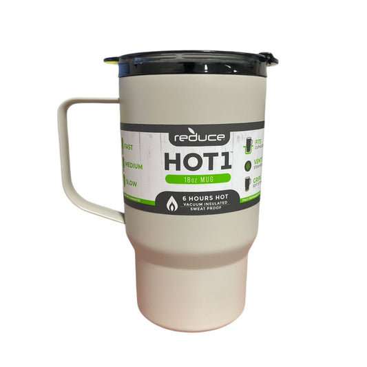 Termos Reduce 18 oz (532 ml) | Color Coral y Gris Claro