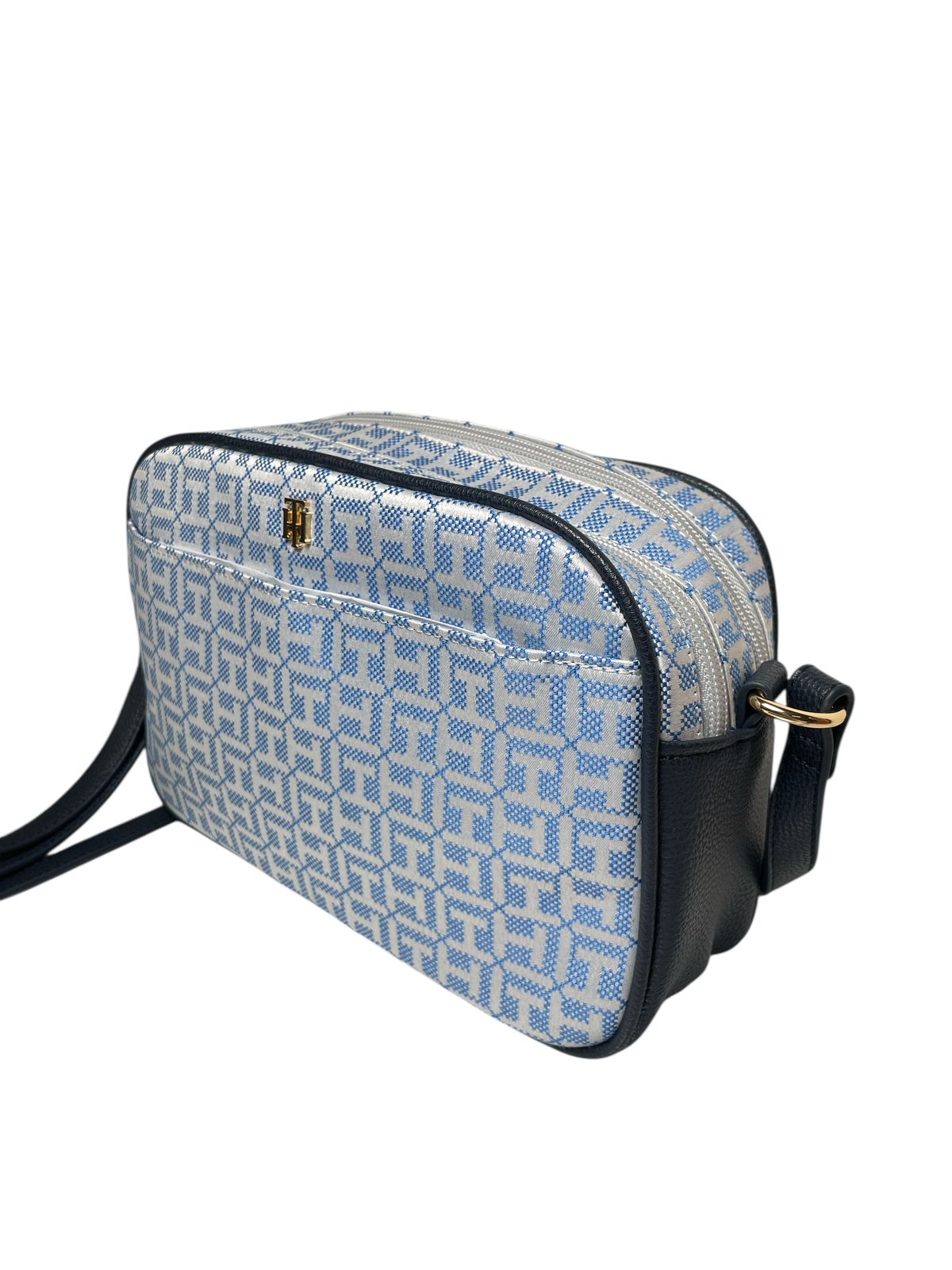 Bolsa Tommy Hilfiger Azul Monograma | Crossbody